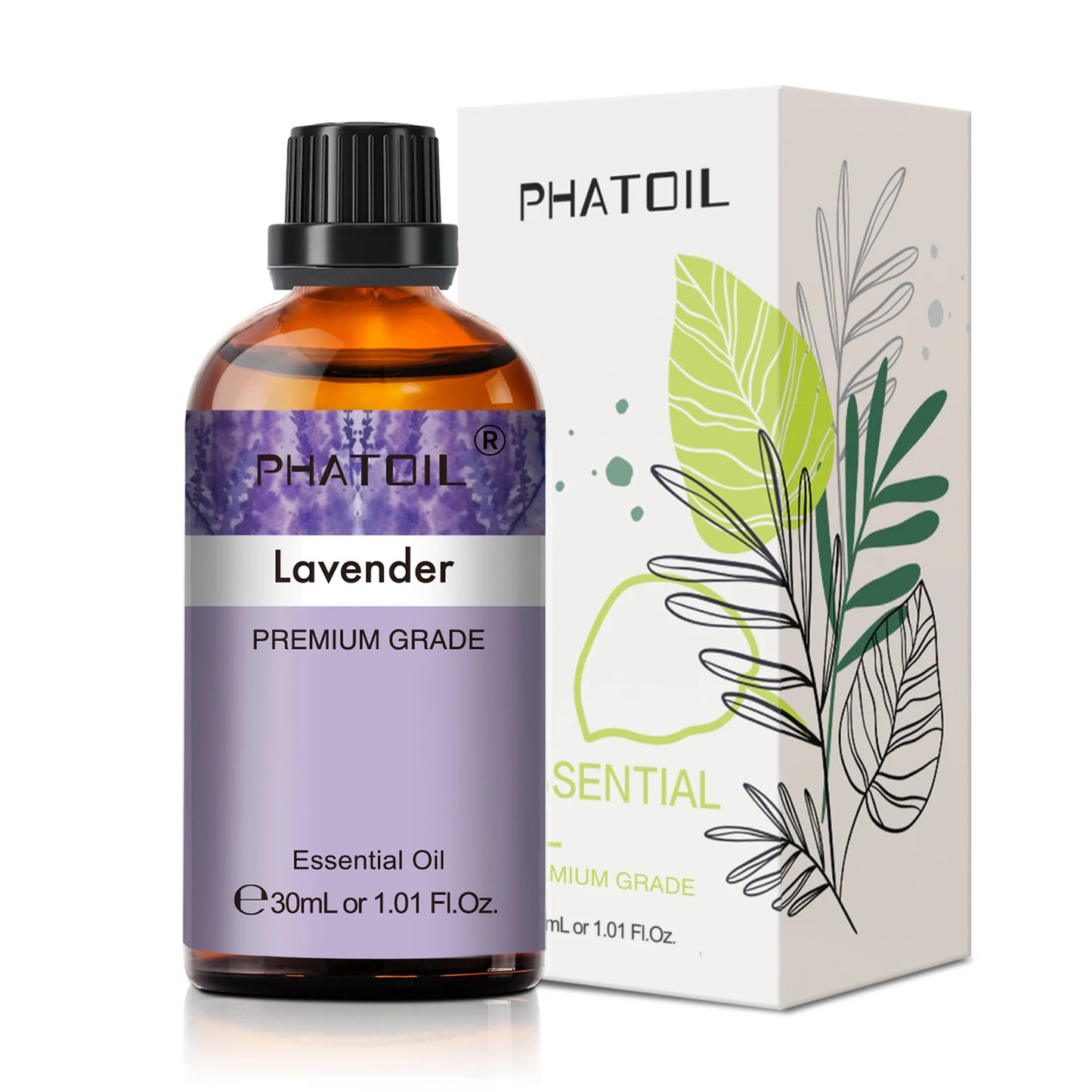 PHATOIL 30ml Lavender Peppermint Vanilla Tea tree Essential Oils for