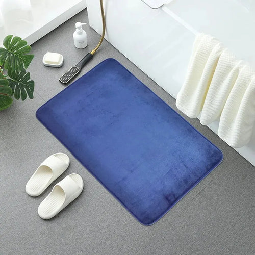 Elegant Memory Foam Bath Mat: Non-Slip, Stain-Resistant, Soft Comfort,