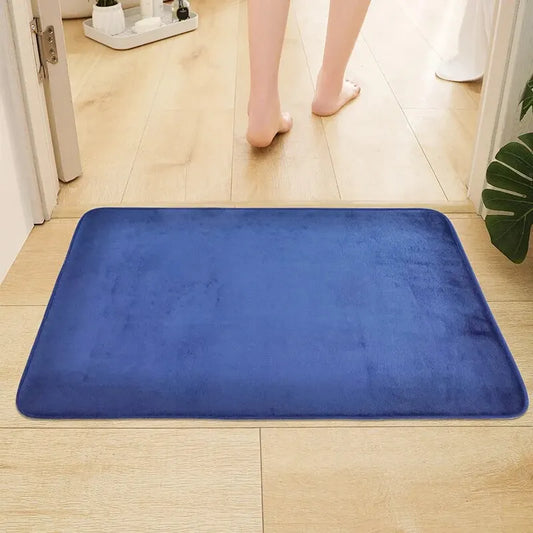 Elegant Memory Foam Bath Mat: Non-Slip, Stain-Resistant, Soft Comfort,