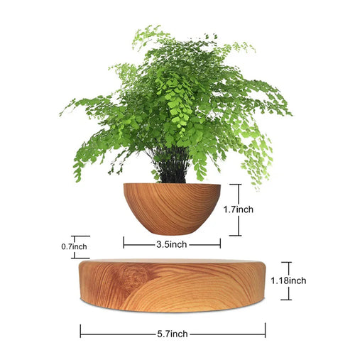 Hot Sale Levitating Air Bonsai Pot Rotation Planters Magnetic